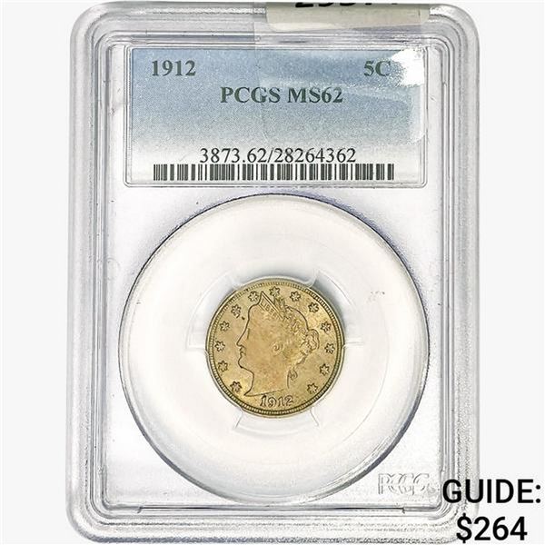 1912 Liberty Victory Nickel PCGS MS62