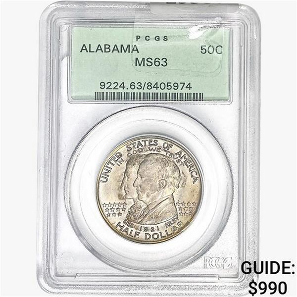 1919 Alabama Half Dollar PCGS MS63