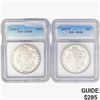 [2] 1890-S&1891-S Morgan Silver Dollar ICG AU55/58