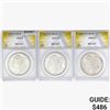 [3] 1882-1921 Morgan Silver Dollar ANACS MS61/62