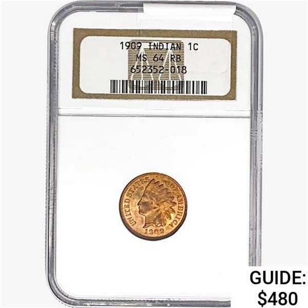1909 Indian Head Cent NGC MS64 RB