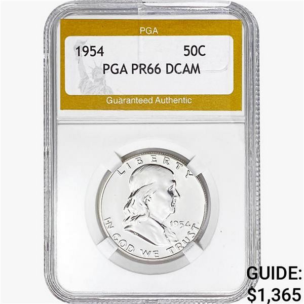 1954 Franklin Half Dollar PGA PR66 DCAM