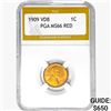 1909 VDB Wheat Cent PGA MS66 RED