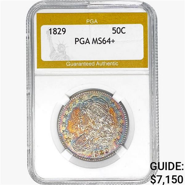 1829 Capped Bust Half Dollar PGA MS64+