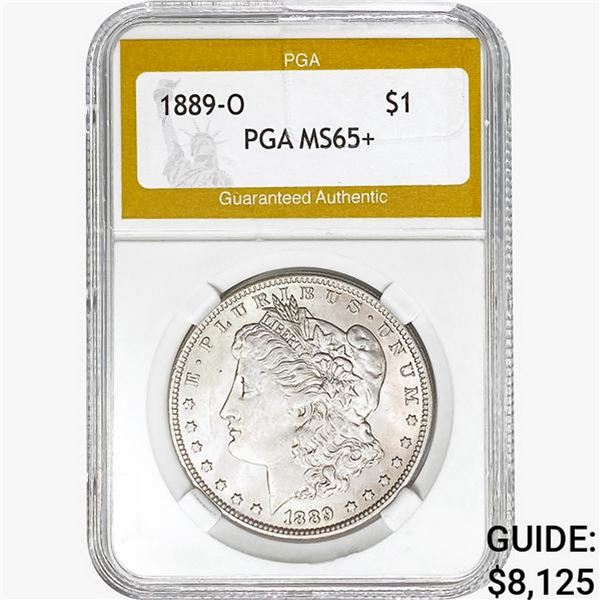 1889-O Morgan Silver Dollar PGA MS65+