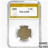 1805 Draped Bust Half Cent PGA AU58