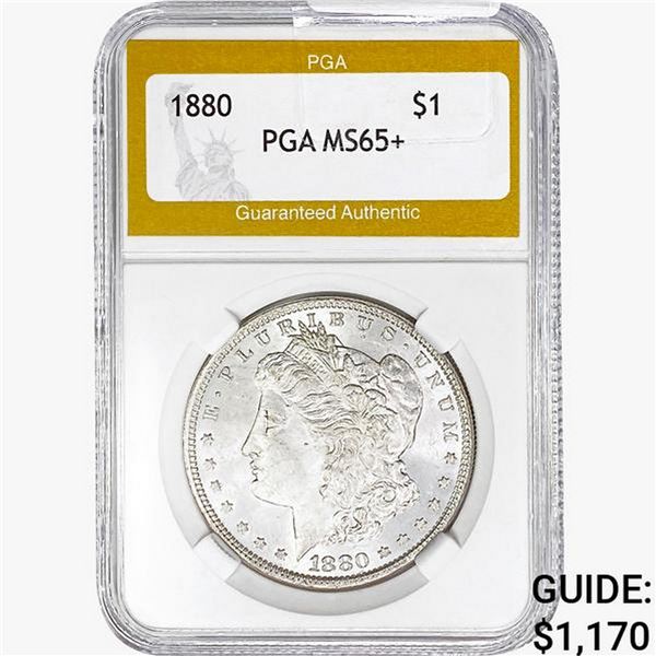 1880 Morgan Silver Dollar PGA MS65+