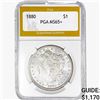 Image 1 : 1880 Morgan Silver Dollar PGA MS65+