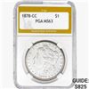 Image 1 : 1878-CC Morgan Silver Dollar PGA MS63