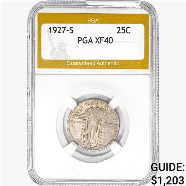1927-S Standing Liberty Quarter PGA XF40