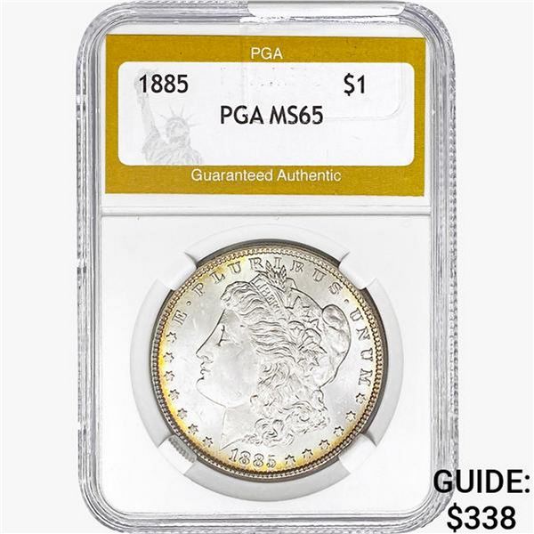 1885 Morgan Silver Dollar PGA MS65