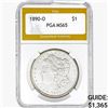 1890-O Morgan Silver Dollar PGA MS65