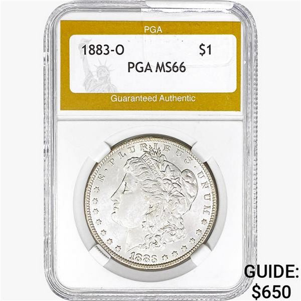 1883-O Morgan Silver Dollar PGA MS66