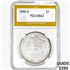 1890-S Morgan Silver Dollar PGA MS63