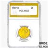 Image 1 : 1907-D $5 Gold Half Eagle PGA MS65