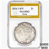 Image 1 : 1878 7/8TF Morgan Silver Dollar PGA MS63 Strong