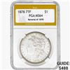 1878 Morgan Silver Dollar PGA MS64 REV 78