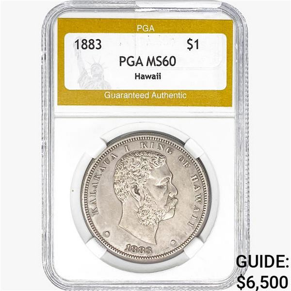 1883 Kingdom of Hawaii Dollar PGA MS60