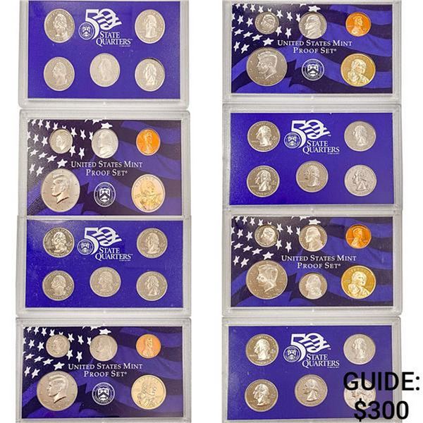 2001-2008 Proof Sets (88 Coins)