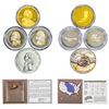 Image 2 : [4] 2004-2005 U.S. Mint 5C Series Coin & Medal Set