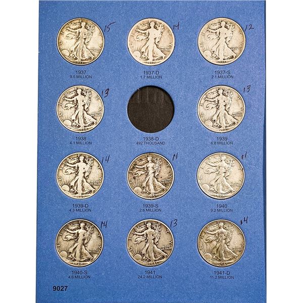 [29] 1937-1947 Walking Liberty Half Dollar Album