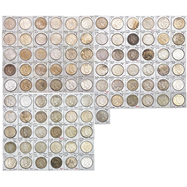 [97] 1925-1935 Peace Dollars Collection
