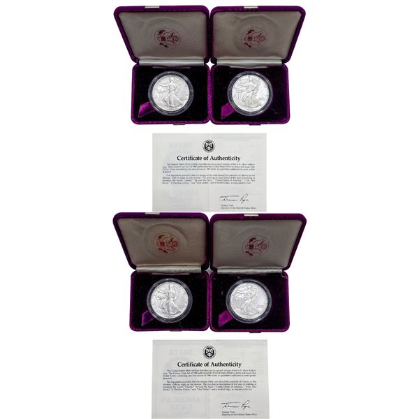 [4] 1988-1989 Am. Eagle 1oz. Silver Proof Coin