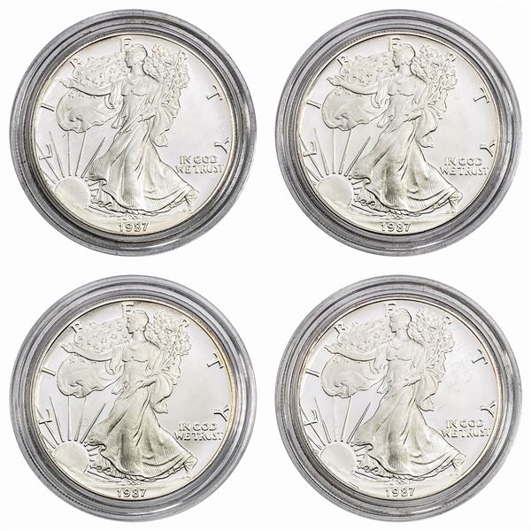 [4] 1987 Am. Eagle 1oz. Silver Proof Coin