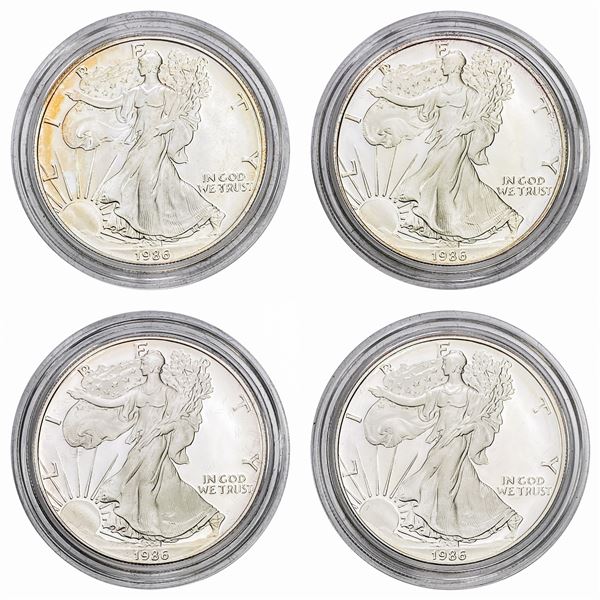 [4] 1986 Am. Eagle 1oz. Silver Proof Coin