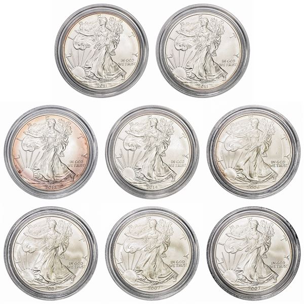 [8] 2006-2014 Am. Eagle 1oz. Silver Proof Coin