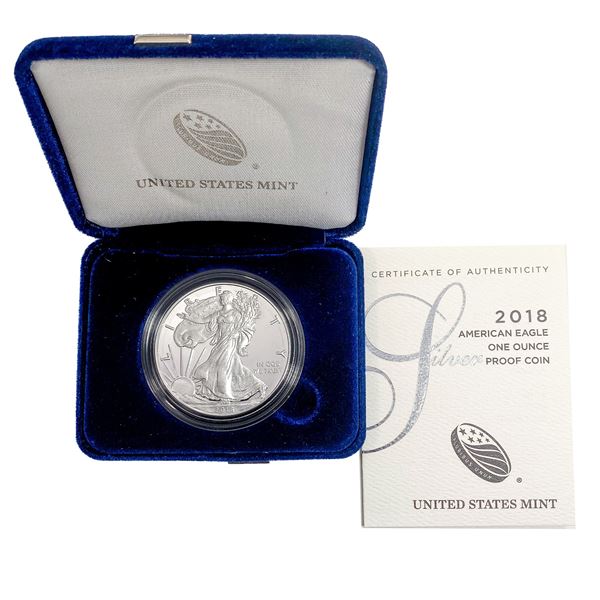 2018-W Am. Eagle 1oz. Silver Proof Coin