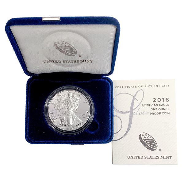 2018-W Am. Eagle 1oz. Silver Proof Coin