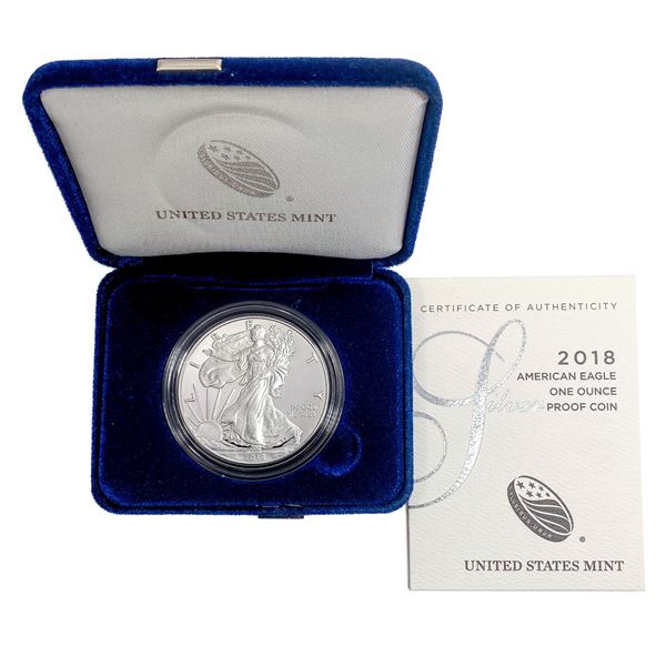 2018-W Am. Eagle 1oz. Silver Proof Coin