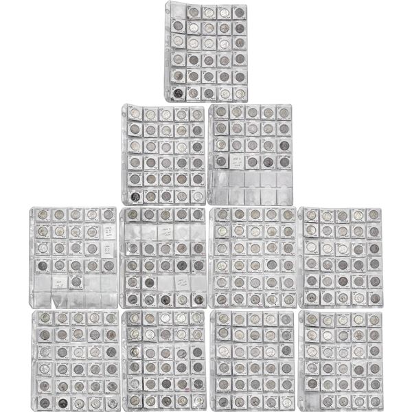 [298] 1965-1998 11 Display Sheets of Clad Wash. 25C
