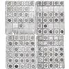 Image 2 : [298] 1965-1998 11 Display Sheets of Clad Wash. 25C