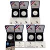 Image 2 : [7] 2013-2019 1oz. SILV US Mint PF &UNC Commem. $1