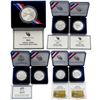 Image 2 : [7] 2010-2018 1oz. SILV U.S. Mint Commem. $1