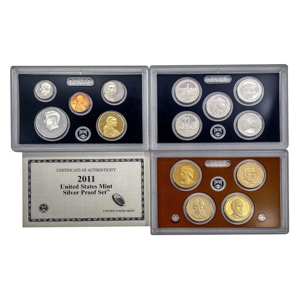 2011 [14 Coin] U.S. Mint Silver Proof Set