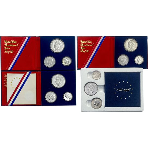 [4] 1976 [3 Coin] U.S. Mint Bicent. Silver PF Set