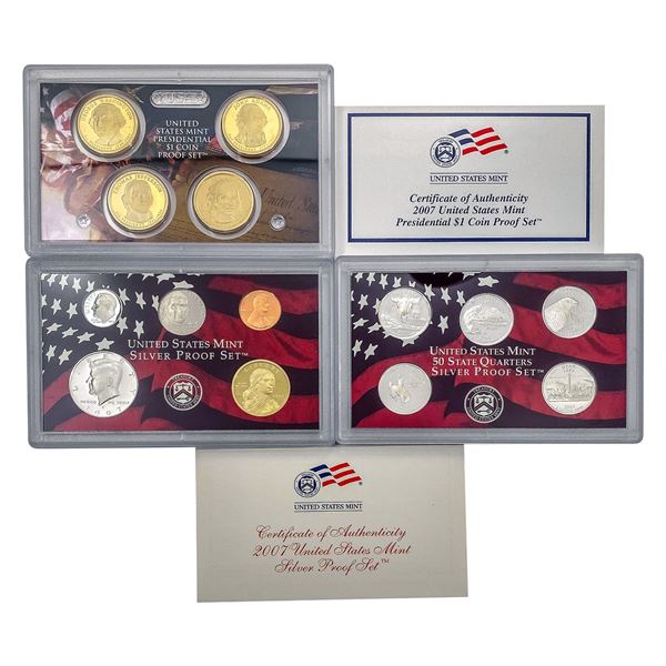 2007 [14 Coin] U.S. Mint Silver PF Set
