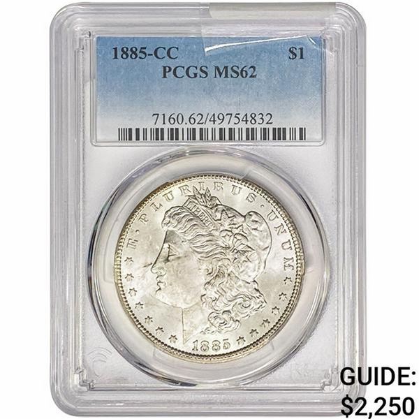 1885-CC Morgan Silver Dollar PCGS MS62