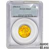 1901/0-S $5 Gold Half Eagle PCGS MS63