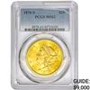 1876-S $20 Gold Double Eagle PCGS MS62