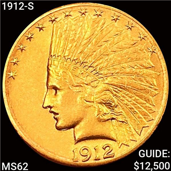 1912-S $10 Gold Eagle UNCIRCULATED
