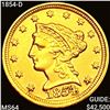 1854-D $2.50 Gold Quarter Eagle CHOICE BU