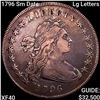 Image 1 : 1796 Sm Date Lg Letters Draped Bust Dollar NEARLY UNCIRCULATED