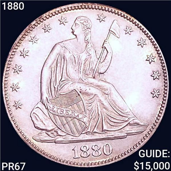 1880 Seated Liberty Half Dollar SUPERB GEM PROOF