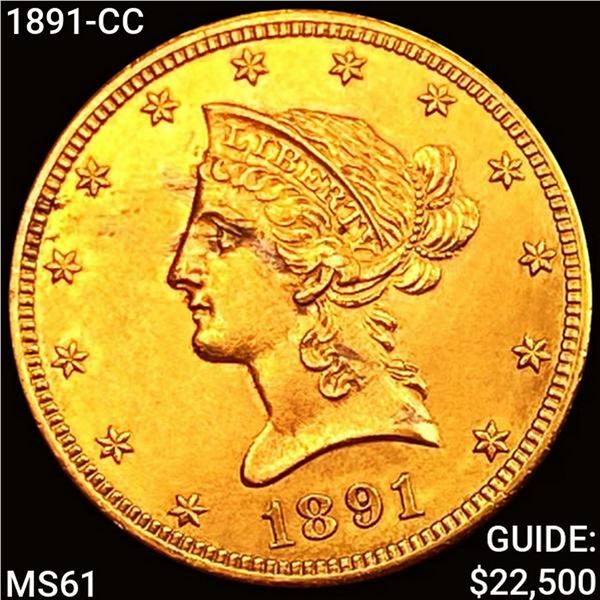 1891-CC $10 Gold Eagle UNCIRCULATED