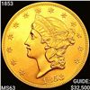 1853 $20 Gold Double Eagle CHOICE BU