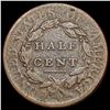 Image 2 : 1809 Classic Head Half Cent NICELY CIRCULATED